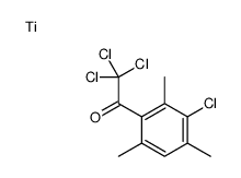 titanium,2,2,2-trichloro-1-(3-chloro-2,4,6-trimethylphenyl)ethanone结构式