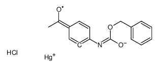 [5-acetyl-2-(phenylmethoxycarbonylamino)phenyl]-chloromercury Structure