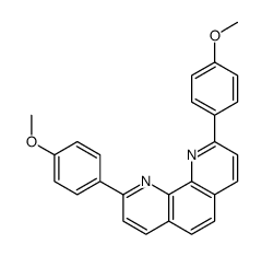 2,9-bis(4-methoxyphenyl)-1,10-phenanthroline Structure