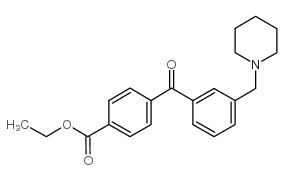 4'-CARBOETHOXY-3-PIPERIDINOMETHYL BENZOPHENONE picture