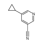 3-氰基-5-环丙基吡啶结构式