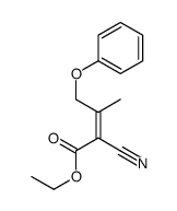 ethyl 2-cyano-3-methyl-4-phenoxybut-2-enoate结构式