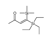 4-triethylsilyl-4-trimethylsilylbut-3-en-2-one结构式