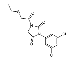 3-(3,5-dichlorophenyl)-1-(2-ethylsulfanylacetyl)imidazolidine-2,4-dione结构式