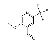 5-methoxy-2-(trifluoromethyl)isonicotinaldehyde Structure
