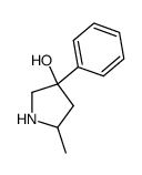 5-methyl-3-phenyl-pyrrolidin-3-ol Structure