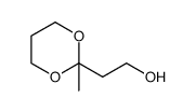 1,3-Dioxane-2-ethanol, 2-methyl Structure