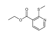 3-Pyridinecarboxylic acid, 2-(methylthio)-, ethyl ester Structure