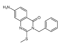 7-amino-3-benzyl-2-methylsulfanylquinazolin-4-one结构式