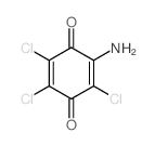 2-amino-3,5,6-trichloro-cyclohexa-2,5-diene-1,4-dione结构式