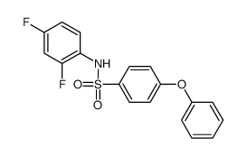 N-(2,4-difluorophenyl)-4-phenoxybenzenesulfonamide结构式