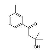 3-hydroxy-3-methyl-1-(3-methylphenyl)butan-1-one结构式