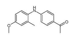 1-[4-(4-methoxy-2-methylanilino)phenyl]ethanone Structure