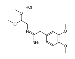 (E)-N'-(2,2-dimethoxyethyl)-2-(3,4-dimethoxyphenyl)acetimidamide hydrochloride Structure