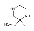 (2-甲基哌嗪-2-基)甲醇结构式