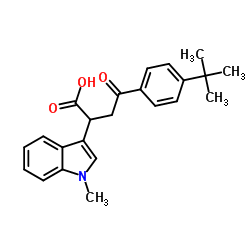 4-(4-(tert-Butyl)phenyl)-2-(1-methylindol-3-yl)-4-oxobutanoic acid Structure