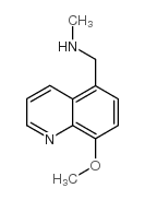 8-Methoxy-N-methyl-5-quinolinemethanamine Structure