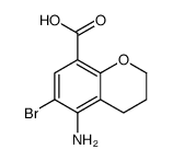 5-amino-6-bromo-3,4-dihydro-2H-chromene-8-carboxylic acid结构式