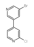 5-溴-2’-氯-3,4’-联吡啶结构式