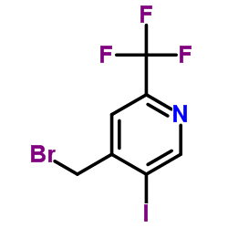 4-(Bromomethyl)-5-iodo-2-(trifluoromethyl)pyridine Structure