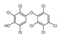 2,3,6-trichloro-4-(2,3,4,6-tetrachlorophenoxy)phenol结构式