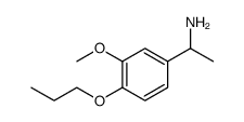 Benzenemethanamine, 3-methoxy-α-methyl-4-propoxy结构式