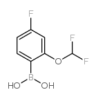 [2-(difluoromethoxy)-4-fluorophenyl]boronic acid Structure
