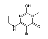 5-bromo-6-(ethylamino)-3-methyl-1H-pyrimidine-2,4-dione Structure