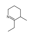 6-ethyl-5-methyl-2,3,4,5-tetrahydropyridine Structure