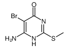 4(3H)-Pyrimidinone, 6-amino-5-bromo-2-(methylthio)结构式