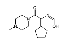 N-[1-cyclopentylidene-2-(4-methylpiperazin-1-yl)-2-oxoethyl]formamide结构式