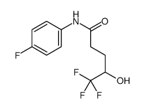 5,5,5-三氟-N-(4-氟苯基)-4-羟基戊酰胺结构式