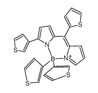 3-(3-thienyl)-4,4-di(3-thienyl)-8-(2-thienyl)-4-bora-3a,4a-diaza-s-indacene Structure