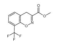 8-trifluoromethyl-3-methoxycarbonyl-4H-1,2-benzoxazine结构式