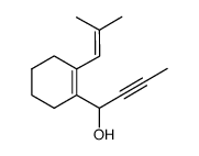 1-(2-(2-methyl-prop-1-enyl)cyclohex-1-enyl)but-2-yn-1-ol结构式