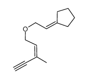 [2-((Z)-3-methyl-pent-2-en-4-ynyloxy)-ethylidene]-cyclopentane Structure