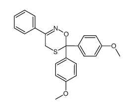 6,6-Bis-(4-methoxy-phenyl)-3-phenyl-4H-[1,5,2]oxathiazine Structure