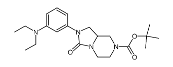 tert-butyl 2-[3-(diethylamino)phenyl]-3-oxohexahydroimidazo[1,5-a]pyrazine-7(1H)-carboxylate结构式