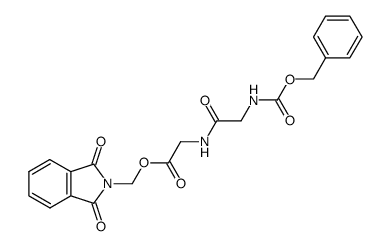 Phthalimidomethyl-(N-benzyloxycarbonyl-glycyl-glycinester) Structure