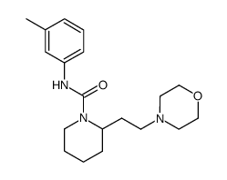 2-(2-morpholin-4-yl-ethyl)-piperidine-1-carboxylic acid 3-methyl-anilide结构式