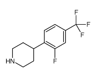 4-[2-fluoro-4-(trifluoromethyl)phenyl]piperidine Structure