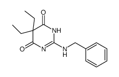 2-(benzylamino)-5,5-diethyl-1H-pyrimidine-4,6-dione Structure