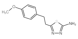 5-[2-(4-METHOXY-PHENYL)-ETHYL]-[1,3,4]THIADIAZOL-2-YLAMINE Structure