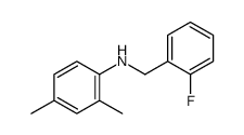 N-(2-Fluorobenzyl)-2,4-dimethylaniline结构式