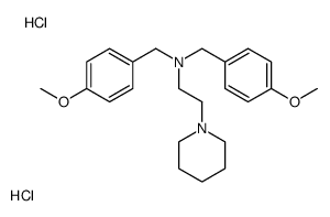 N,N-bis[(4-methoxyphenyl)methyl]-2-piperidin-1-ylethanamine,dihydrochloride Structure
