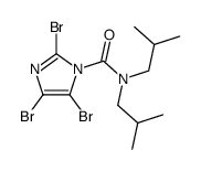 2,4,5-tribromo-N,N-bis(2-methylpropyl)imidazole-1-carboxamide Structure