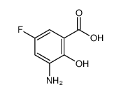 3-Amino-5-fluoro-2-hydroxybenzoic acid Structure
