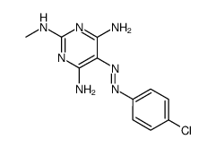 5-(4-chloro-phenylazo)-N2-methyl-pyrimidine-2,4,6-triyltriamine Structure