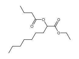 ethyl 2-(butyryloxy)nonanoate Structure