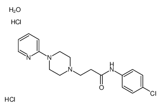 N-(4-chlorophenyl)-3-(4-pyridin-2-ylpiperazin-1-yl)propanamide,hydrate,dihydrochloride结构式